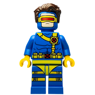 Cyclops - Blue Outfit, Printed Legs, sh0992 Minifigure LEGO® Like New
