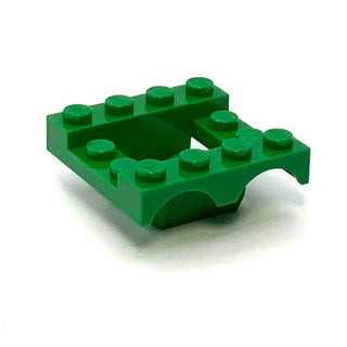 Vehicle, Mudguard 4 x 4 x 1 1/3 Double, Part# 24151 Part LEGO® Green  