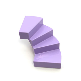 Stairs 6x6x4 Curved, Part# 28466 Part LEGO® Lavender  