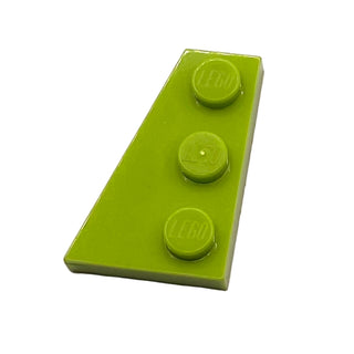 Wedge, Plate 3 x 2 Left, Part# 43723 Part LEGO® Lime