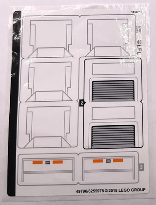 Sticker Sheet for Set Imperial Landing Craft, 75221-1 - (49796/6255978), Part# 75221stk01 Part LEGO® Complete