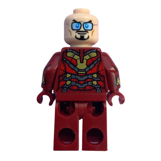 Iron Man - Mark 43 Armor, Light Nougat Head, Printed Arms, sh1103 - LEGO® Marvel Minifigure