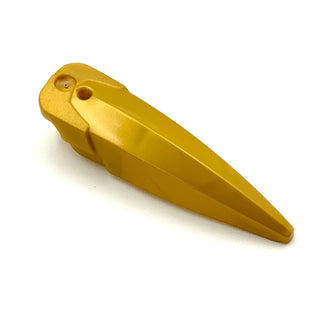 Hero Factory Weapon, Blade Wide Curved, Part# 15362 Part LEGO® Pearl Gold  