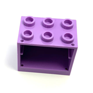 Container, Cupboard 2x3x2 (Hollow Studs), Part# 4532b Part LEGO® Medium Lavender  