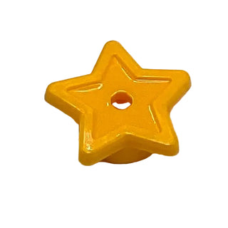 Plate Round 1 x 1 with Star and Small Pin Hole, Part# 11609