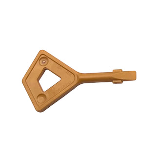 Tile Remover Key with Diamond and Screwdriver Ends, Part# 78169 Part LEGO® Pearl Gold