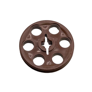 Technic Wedge Belt Wheel (Pulley), Part# 4185 Part LEGO® Brown Very Good