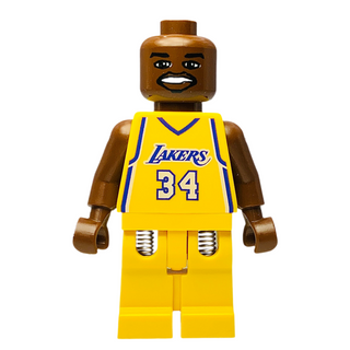 NBA Shaquille O'Neal - Los Angeles Lakers #34 (Home Uniform), nba022 Minifigure LEGO® Like New