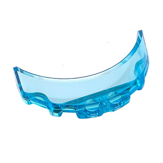 Windscreen 3x6x1 Curved, Part# 62360 Part LEGO® Trans-Light Blue