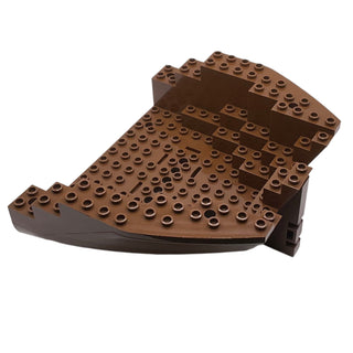 Boat, Hull Large Stern 14 x 16 x 5 1/3 with (Same Color) Top (2558+2559), Part# 2558c03 Part LEGO® Brown Very Good