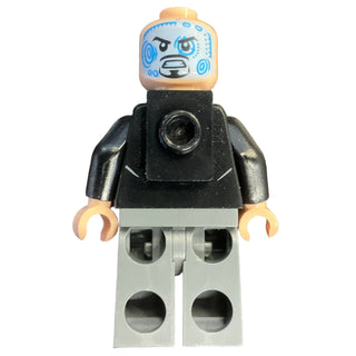 Tony Stark - Black Shirt with Gold Helmet, Pin Holder on Back, sh0928 Minifigure LEGO®