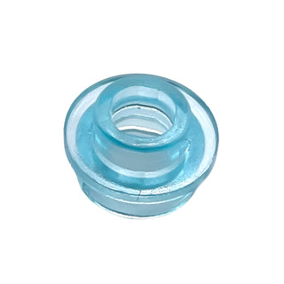 Plate, Round 1x1 with Open Stud, Part# 85861 Part LEGO® Trans-Light Blue