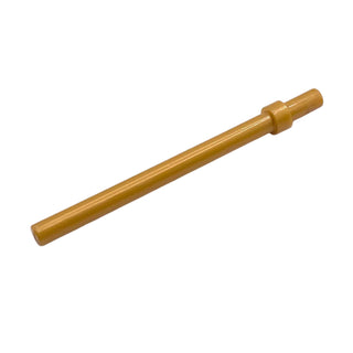Bar 6L with Stop Ring, Part# 63965 Part LEGO® Pearl Gold
