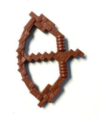 Minifigure Weapon, Minecraft Bow, Part# 18792 Part LEGO® Reddish Brown (Wood)  