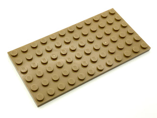 Plate 6x12, Part# 3028 Part LEGO® Dark Tan  