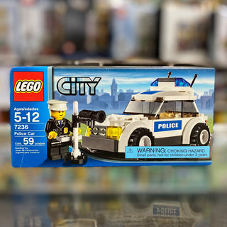 Police Car (Blue sticker), 7236-2 - LEGO® City Set