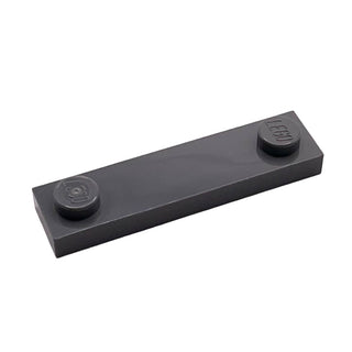 Plate, Modified 1x4 with 2 Studs without Groove, Part# 92593 Part LEGO® Dark Bluish Gray