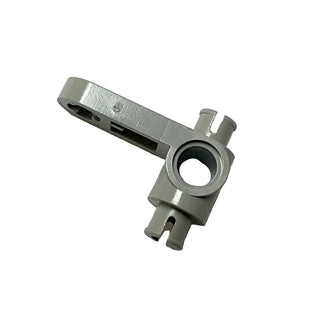Technic, Steering Arm with 2 Pin 1/4, Pin Hole, and Axle Hole, Part# 4261 Part LEGO® Light Gray Very Good