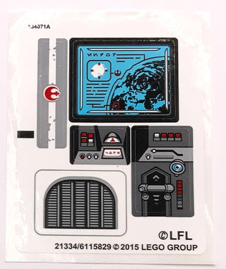 Sticker Sheet for Set Imperial Shuttle Tydirium, North American Version, 75094 - (21334/6115829), Part# 75094stk01b Part LEGO® Complete