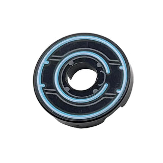 Tile, Round 2 x 2 with Tron Disc Pattern, Part# 15535pb03