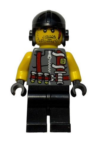 Digger - Knife Torso, din008 - LEGO® Dino Attack/Dino 2010 Minifigure