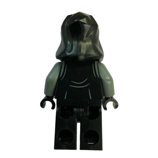 Death Eater - Black Hood, Dark Bluish Gray Arms, Large Open Mouth / Squinting Eyes, hp614 - LEGO® Harry Potter Minifigure