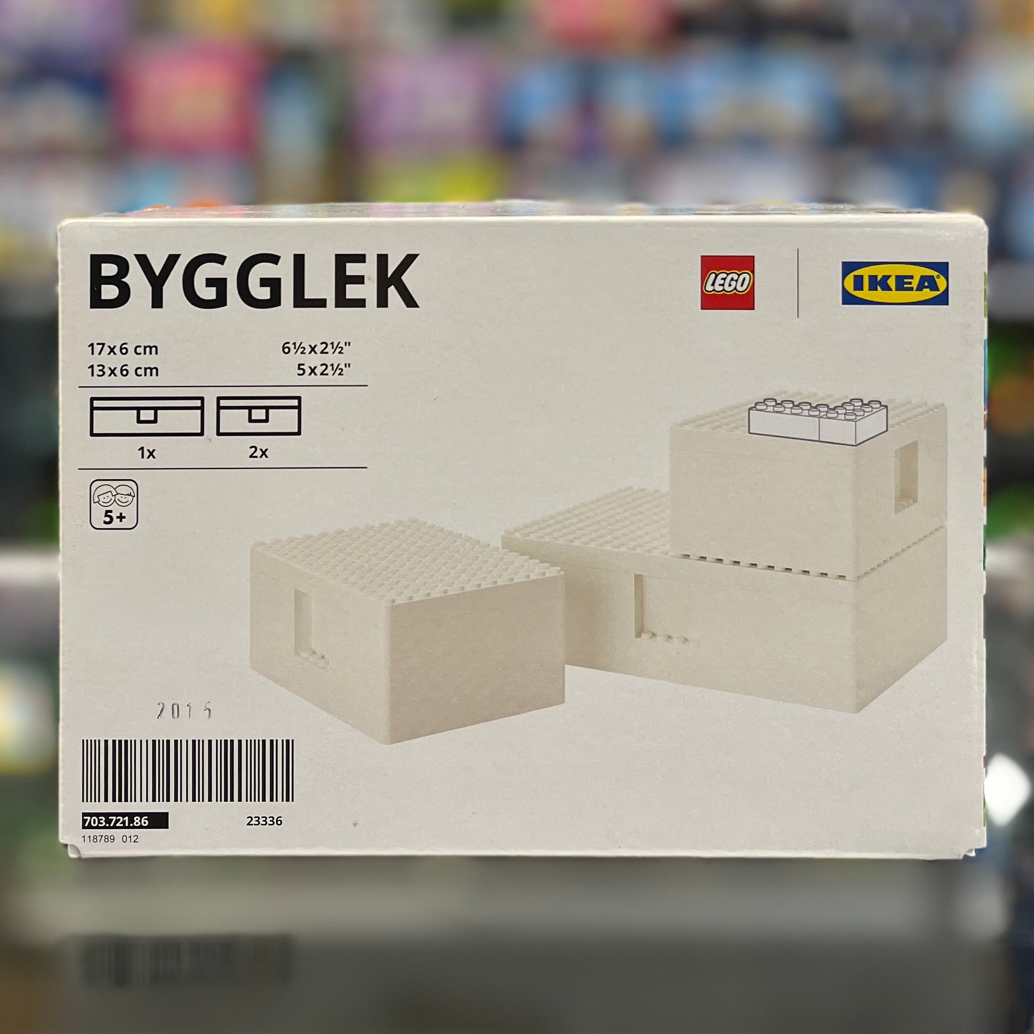 IKEA BYGGLEK (17x6cm)(13x6cm) LEGO® Storage Set
