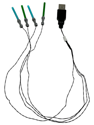 General Grievous LED Light-Up Lightsabers, USB & DIY System, LSU-GG Custom Parts United Brick Co®