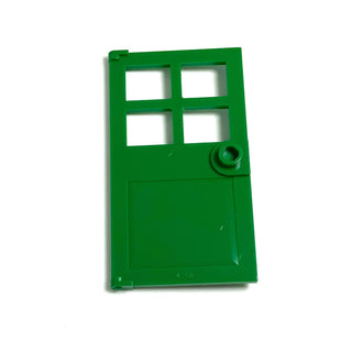 Door 1x4x6 with 4 Panes and Stud Handle, Part# 60623 Part LEGO® Green  