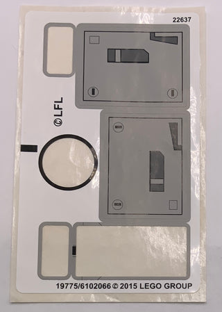 Sticker Sheet for Set AT-DP, 75083 - (19775/6102066), Part# 75083stk01 Part LEGO® Missing 4 Stickers