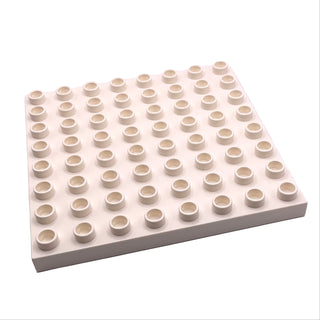 Duplo, Plate 8x8, Part# 51262 Part LEGO® White