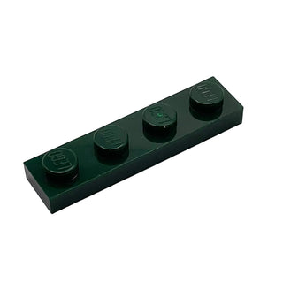 Plate 1x4, Part# 3710 Part LEGO® Dark Green 1 Part