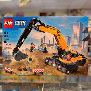 Yellow Construction Excavator, 60420 - LEGO® City Set Building Kit LEGO®