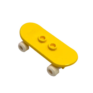 Skateboard with Mag Wheel Holders and White Mag Wheels, Part# 45917c01