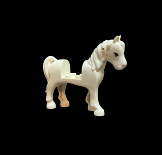 Horse with 2 x 2 Cutout with Bright Light Blue Eyes and 3 Black Eyelashes Pattern, 93083c01pb02 Minifigure LEGO®