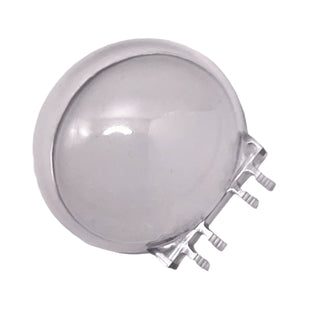 Windscreen 6 x 6 x 3 Canopy Half Sphere with Dual 2 Fingers, Part# 50747 Part LEGO® Trans-Clear