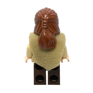 Qui-Gon Jinn - Dark Brown Legs, Poncho, Dark Brown Beard - sw1334b Minifigure LEGO®