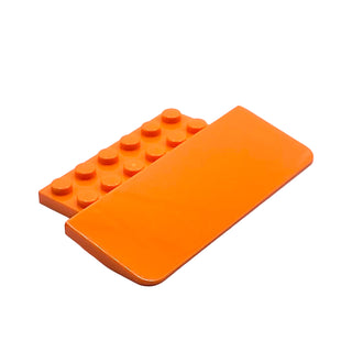 Slope 15 5 x 8 x 2/3 with 12 Recessed Studs, Part# 75539 Part LEGO® Orange