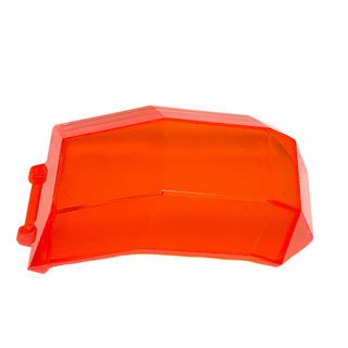 Windscreen 4 x 4 x 4 2/3 with Bar Handle, Part# 11289 Part LEGO® Trans-Neon Orange