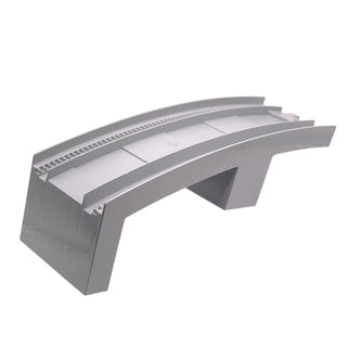 Duplo, Train Track Bridge Middle Section, Half Arch, Part# 6393 Part LEGO® Light Bluish Gray Very Good