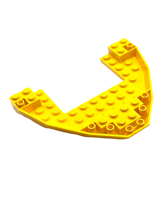 Boat, Bow Brick 10x12x1 Open, Part# 47404 Part LEGO® Yellow Very Good