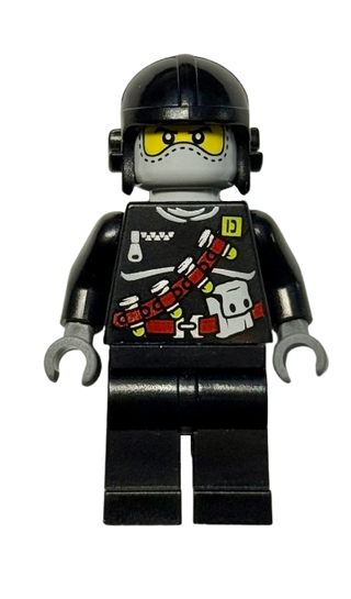 Specs - Chemical Belt Torso, din007 - LEGO® Dino Attack/Dino 2010 Minifigure
