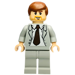 Indiana Jones - Gray Suit, iaj039 Minifigure LEGO® Like New