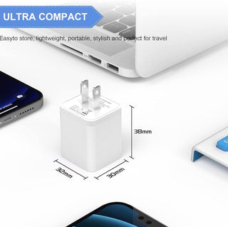 Dual USB Wall Port Plug Power Source for Light-Up Parts Custom Parts United Brick Co®