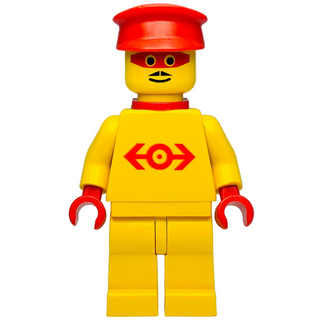 LEGO Loco Super Station Master - Red Cape, trn102a Minifigure LEGO® Like New