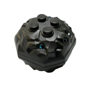 Rock 4x4 Octagonal Boulder with Molded Trans-Light Blue Crystals Pattern, Part# 88644pb01/87398pb01