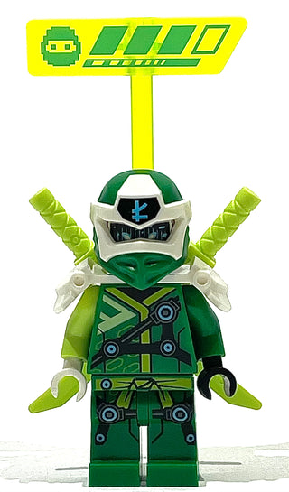 Lloyd - Digi Lloyd, Armor Shoulder, njo570 Minifigure LEGO® Like New with Swords & Health Bar  
