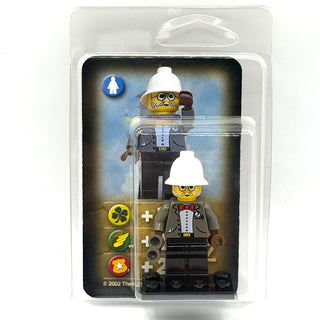 Dr. Kilroy w/ Collectors Card & Display LEGO® Adventurers Minifigure