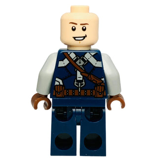 Captain America - Dark Blue Suit with Strap, sh1011 - LEGO® Marvel Minifigure Minifigure LEGO®