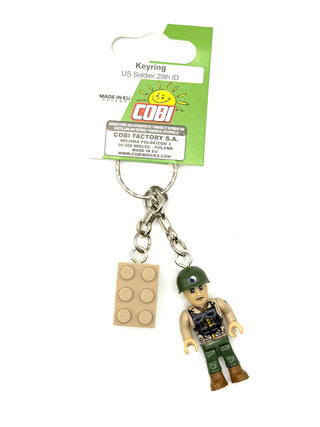US Soldier 29th ID Figure Key Chain Made in Poland by COBI Key Chain Cobi Toys